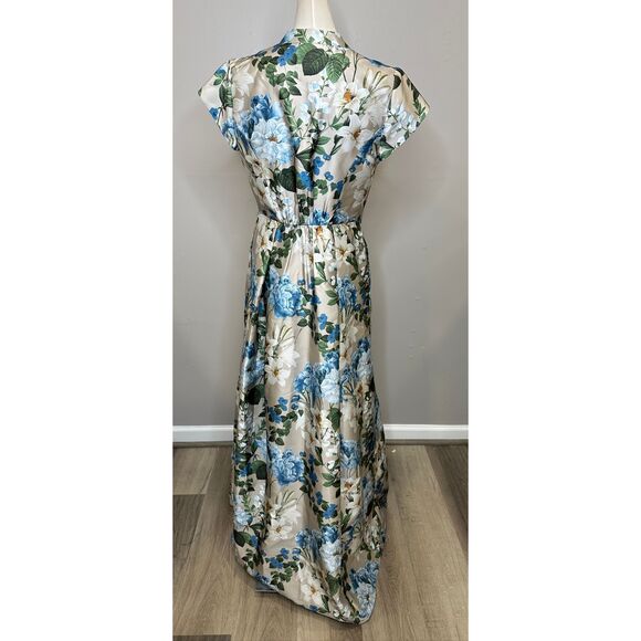 Sachin & Babi Marta Floral Belted Gown US 2 $850 - Picture 5 of 7